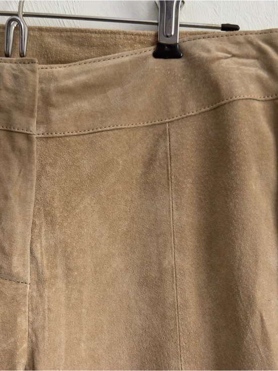 Wilson’s Leather Maxima Vintage Suede Leather Pants Tan Sz 10 - Picture 5 of 12